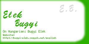 elek bugyi business card